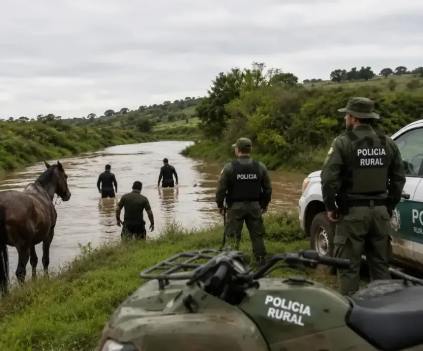 HALLARON SIN VIDA A UN PEÓN RURAL QUE HABÍA SIDO ARRASTRADO POR LA CORRIENTE DE UN ARROYO EN SAUCE